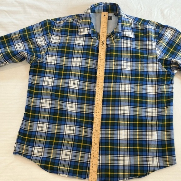 Men’s size large Arrow Plaid Button-Up Shirt cotton blend - Picture 11 of 14